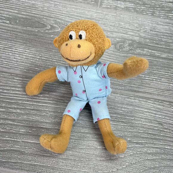 2004 Merry Makers Five Little Monkeys Finger Puppet Replacement in Pajamas - Picture 1 of 8